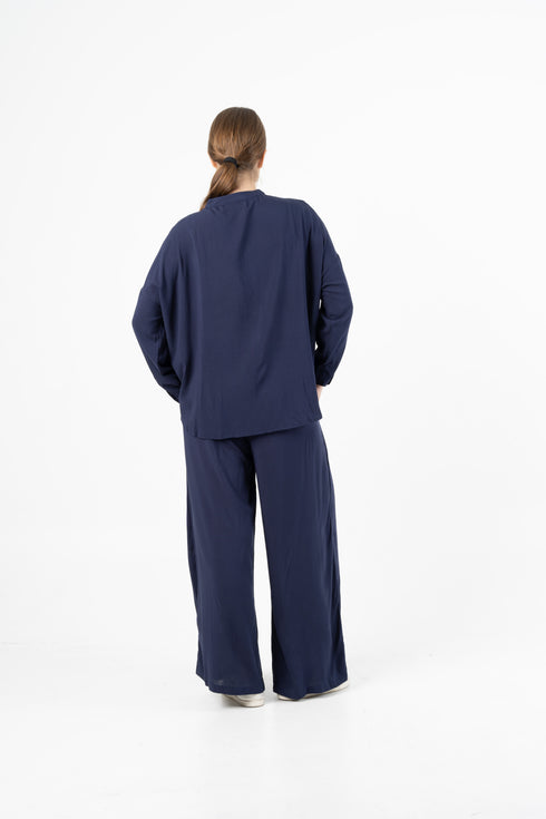 Langärmlige Kurze Bluse Dewana