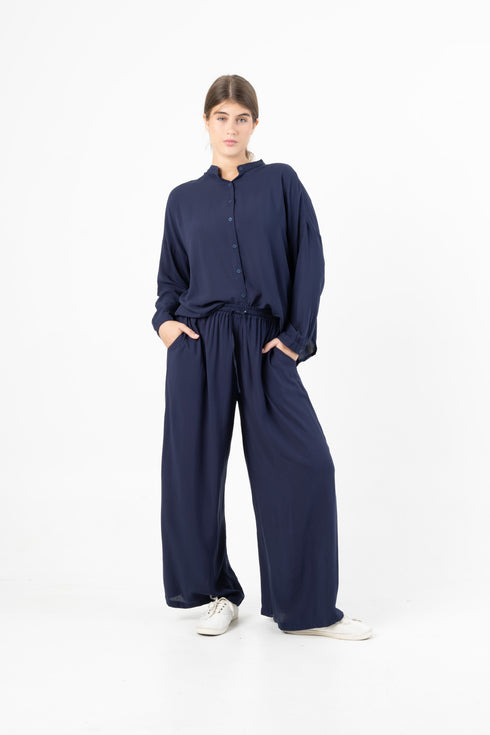 Langärmlige Kurze Bluse Dewana