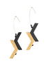Geometric triangle hanging earrings Olivia