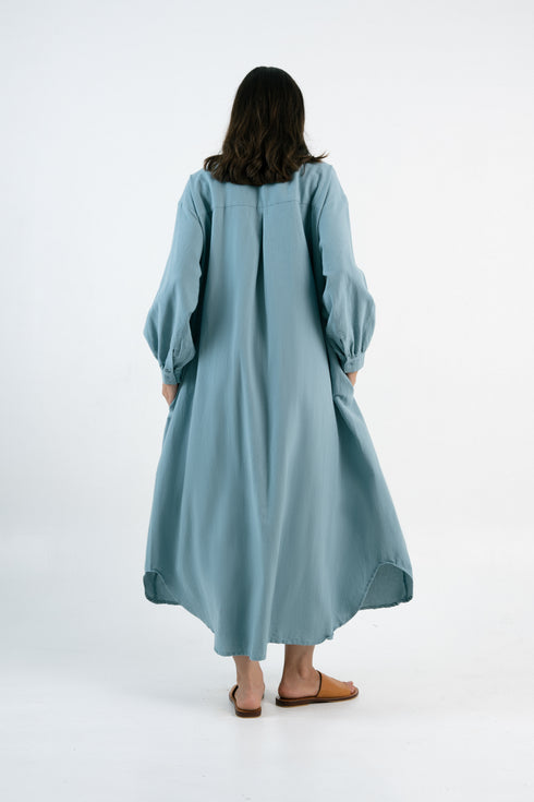 Maxi Hemdkleid LORA - Leinen - extra lang