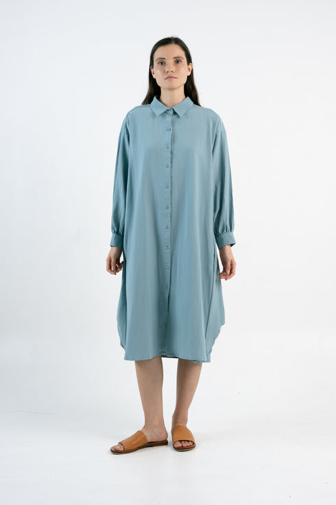 Maxi Hemdkleid Lora - Leinen