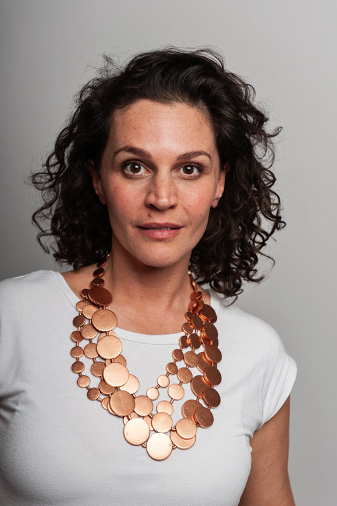 Collana giocosa Fiorella - metallizzata