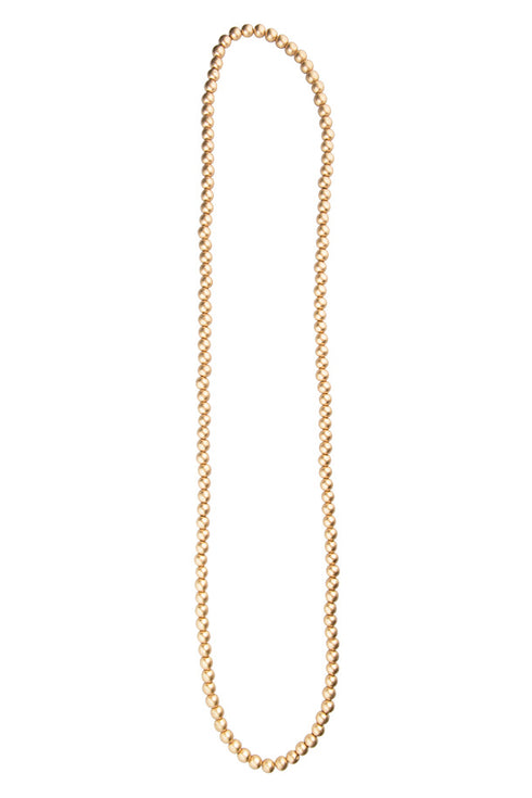 Collana di perle di legno Alison metallic