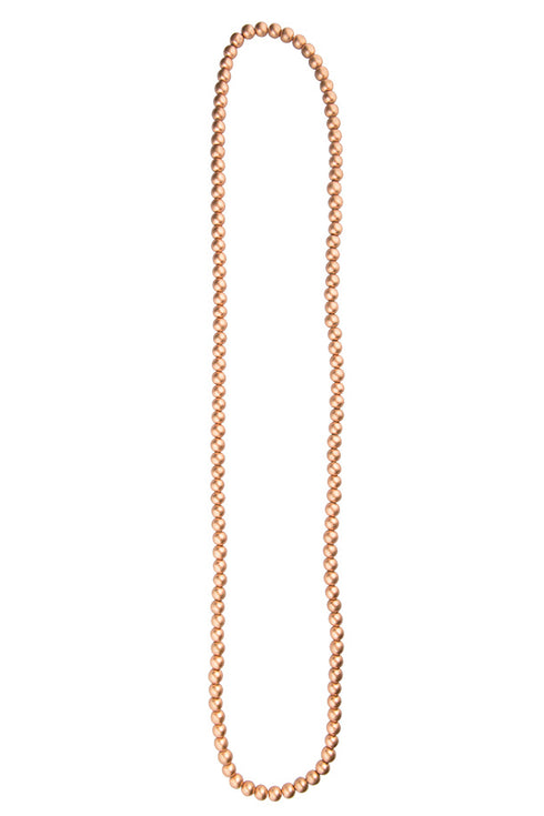 Collana di perle di legno Alison metallic