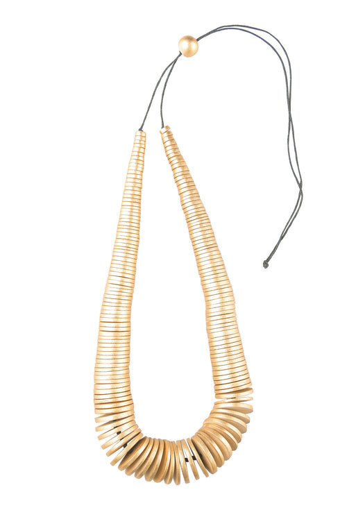 Elegant Noelani necklace - metallic