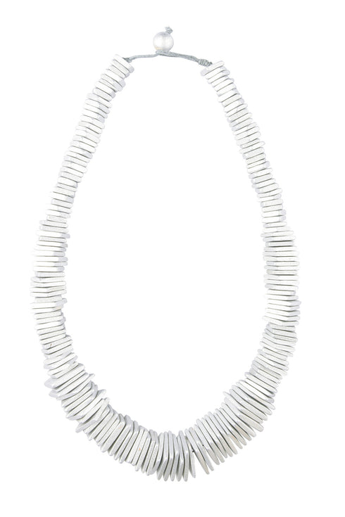 Elegant Morgan necklace - metallic