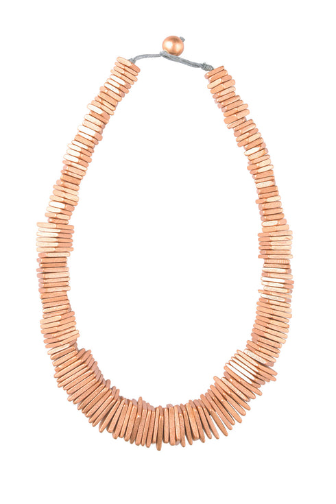 Elegant Morgan necklace - metallic