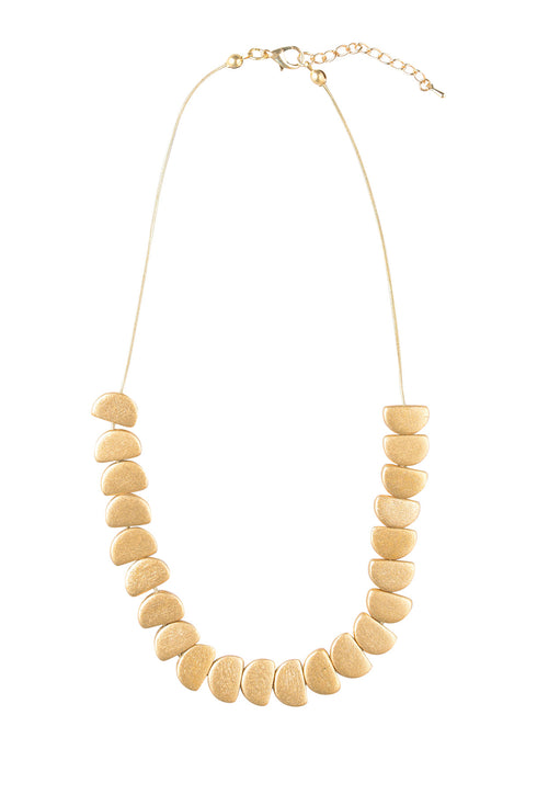 Elegant necklace Lolana - metallic