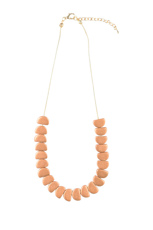 Elegant necklace Lolana - metallic