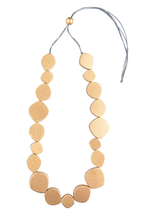 Collana geometrica Enissa - metallizzata