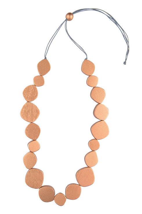 Collana geometrica Enissa - metallizzata