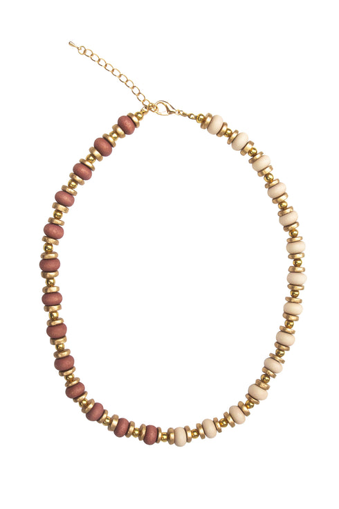 Moderne Zweifarbige Perlenkette