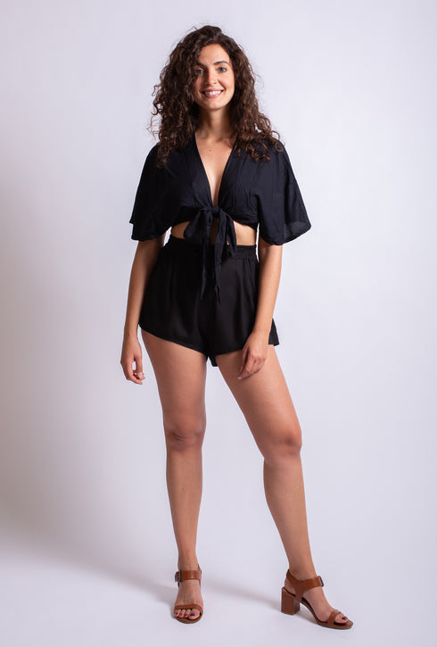 Top a portafoglio in look batik Tali