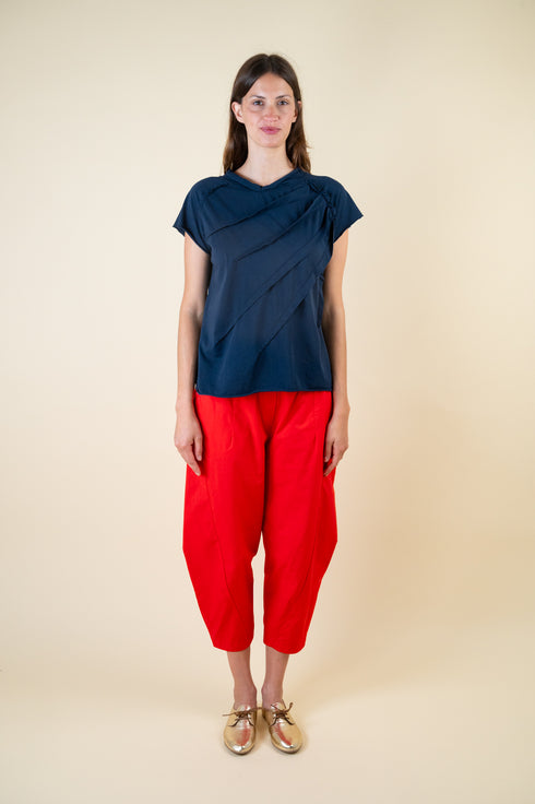 T-Shirt mit Nahtdetail vorn