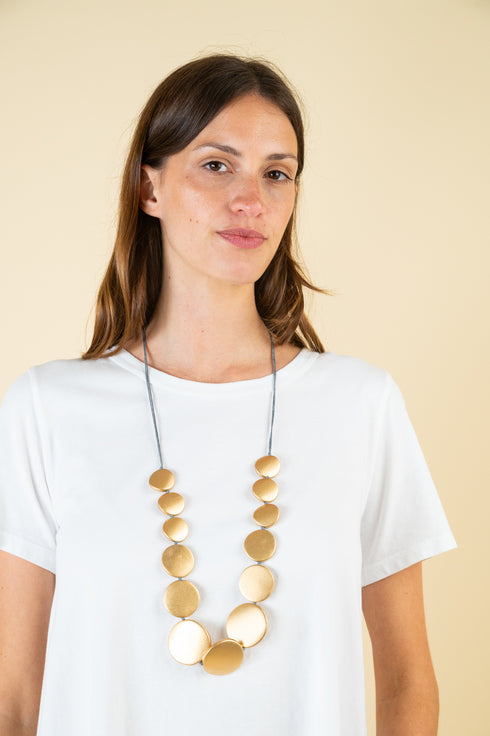 Hailey necklace - metallic