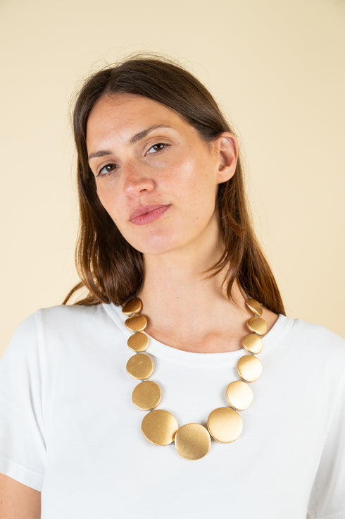 Hailey necklace - metallic