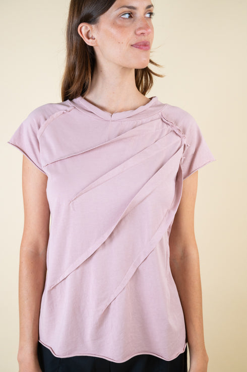 T-Shirt mit Nahtdetail vorn