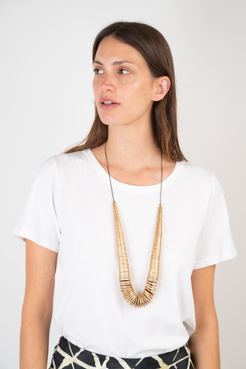 Elegant Noelani necklace - metallic