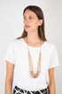 Elegant Noelani necklace - metallic