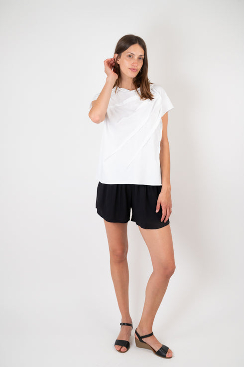 T-Shirt mit Nahtdetail vorn