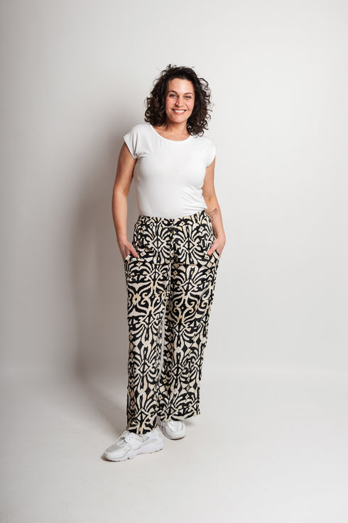 Printed silk pants Jayanna