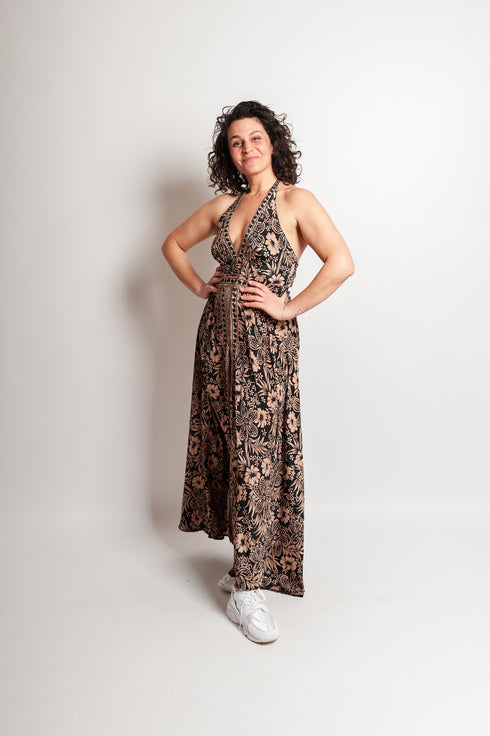 Halterneck jumpsuit Saya