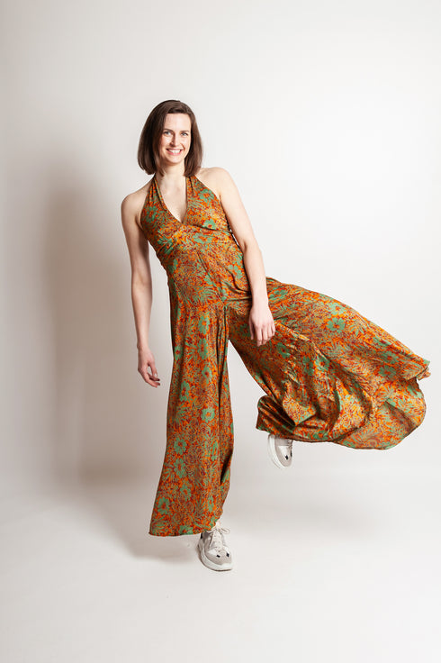 Halterneck jumpsuit Saya