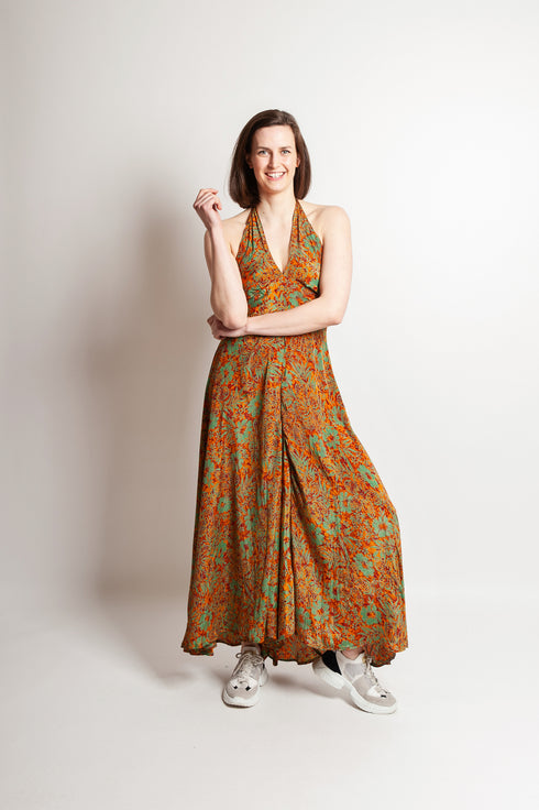 Halterneck jumpsuit Saya