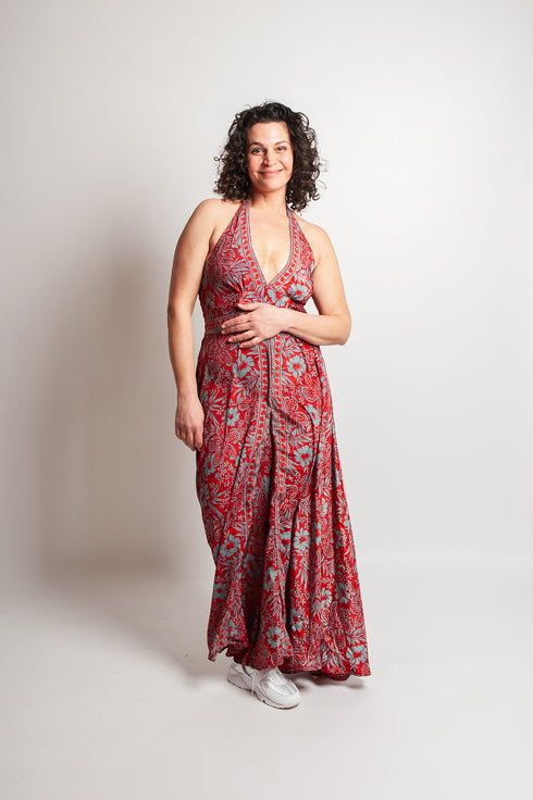 Halterneck jumpsuit Saya