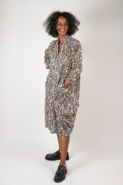 Oversize dress Johla - patterned