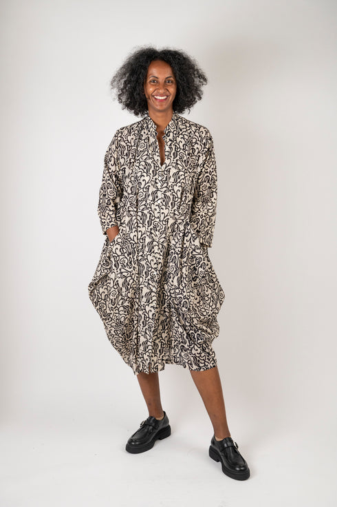 Oversize dress Johla - patterned