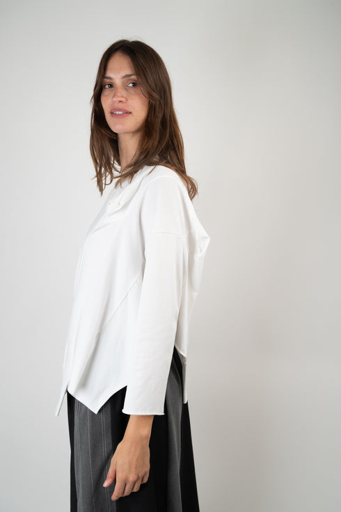 Asymetrisches Jersey Top