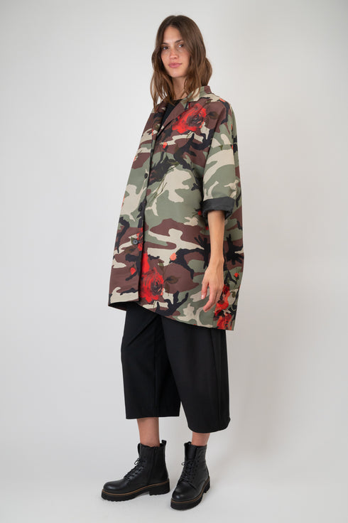 Kimono Jacke mit Camouflage Muster