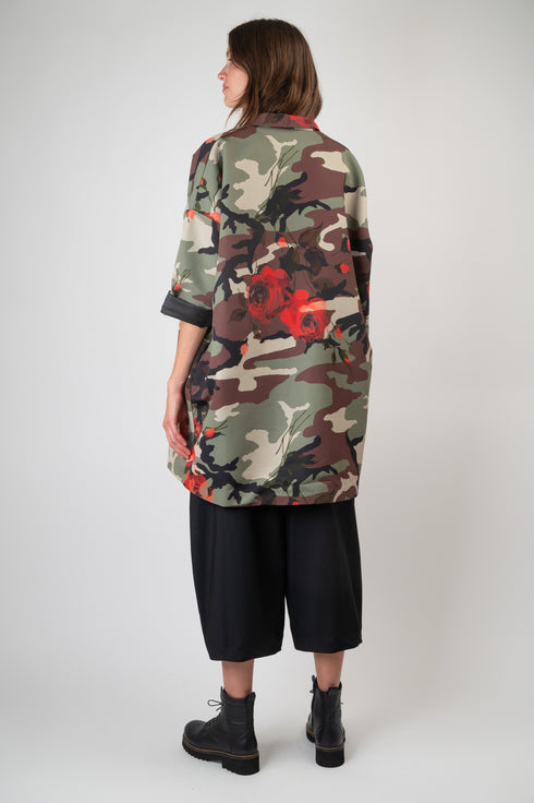 Kimono Jacke mit Camouflage Muster