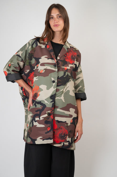 Kimono Jacke mit Camouflage Muster