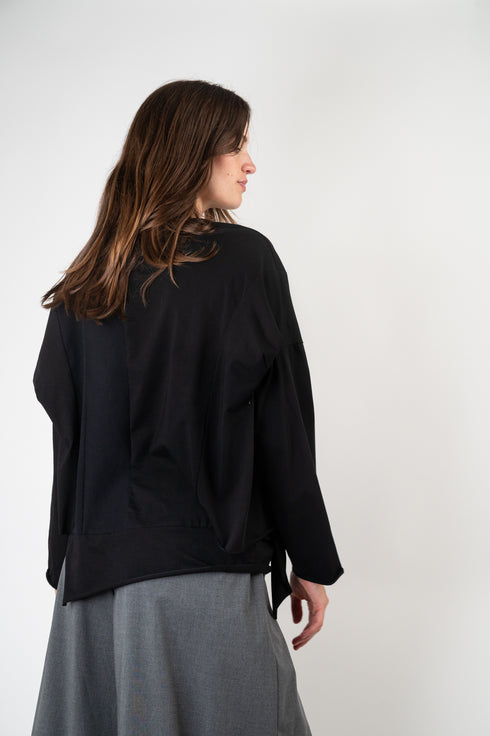 Asymetrisches Jersey Top