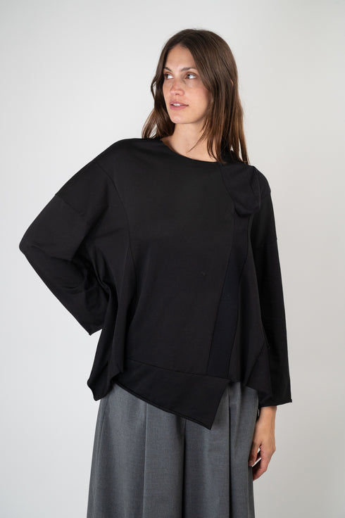 Asymetrisches Jersey Top