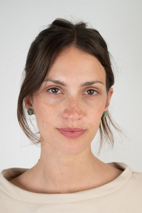 Runde Flache Ohrstecker