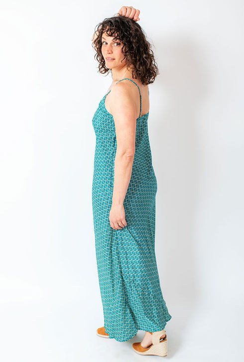 Y Perché? Abito Alina con spalline e lunghezza al pavimento