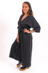Loose jumpsuit Faye with V-neckline