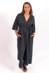 Loose jumpsuit Faye with V-neckline