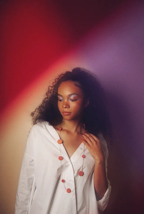 Long Geometric necklace Lidia