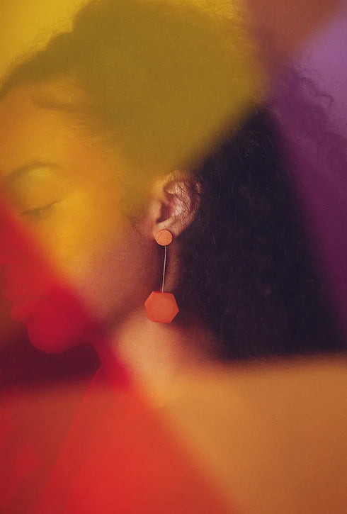 Geometrische Holzohrringe Lidia