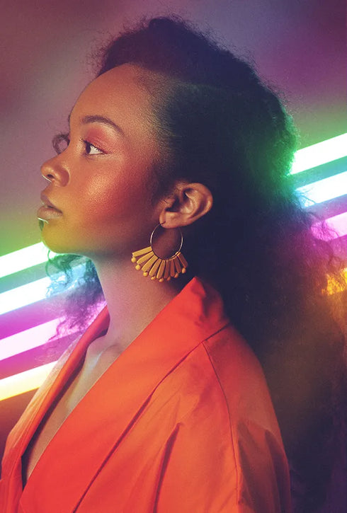 Fan Creole Earrings Edineia