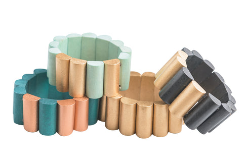 Elegant metallic bracelet Leya