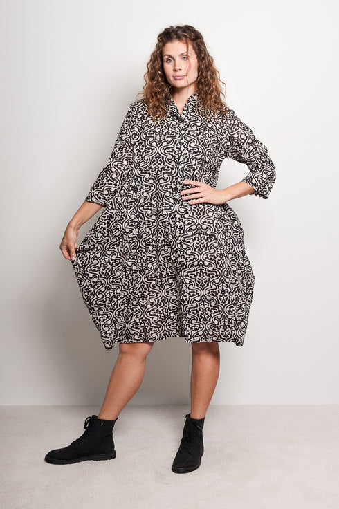Oversize dress Johla - patterned