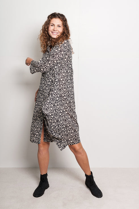 Oversize dress Johla - patterned