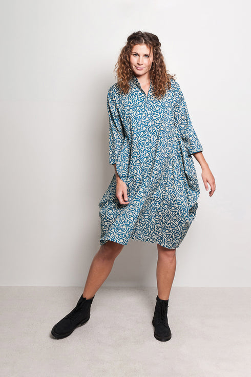 Oversize dress Johla - patterned