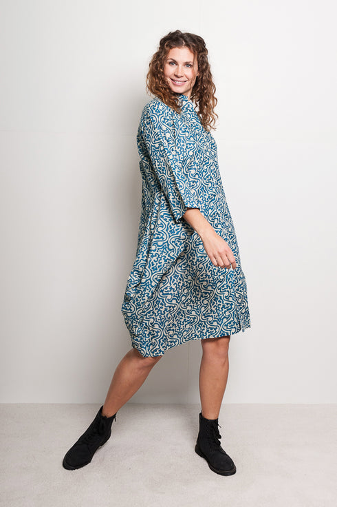 Oversize dress Johla - patterned