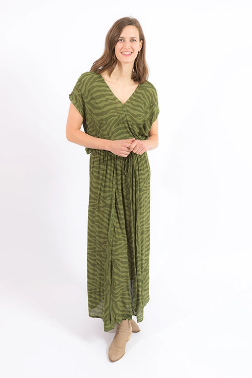 Locker geschnittenes Viskosekleid Capri